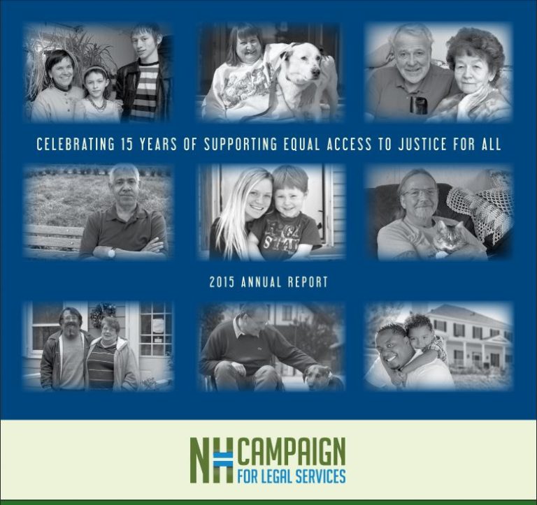 2015 Annual Report now available NH Campaign for Legal Services