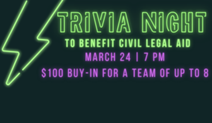 trivia night logo and event info