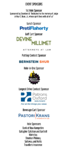 2023 Quid Pro Bono Golf Tournament Sponsors