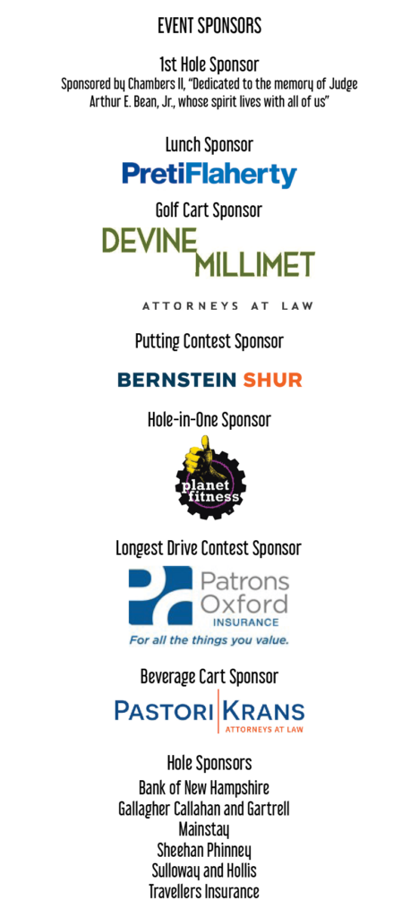 2023 Quid Pro Bono Golf Tournament Sponsors