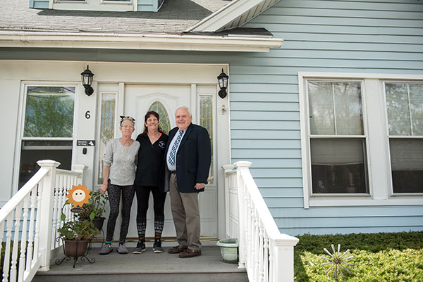 Debbie, Sandra, and Roger Phillips